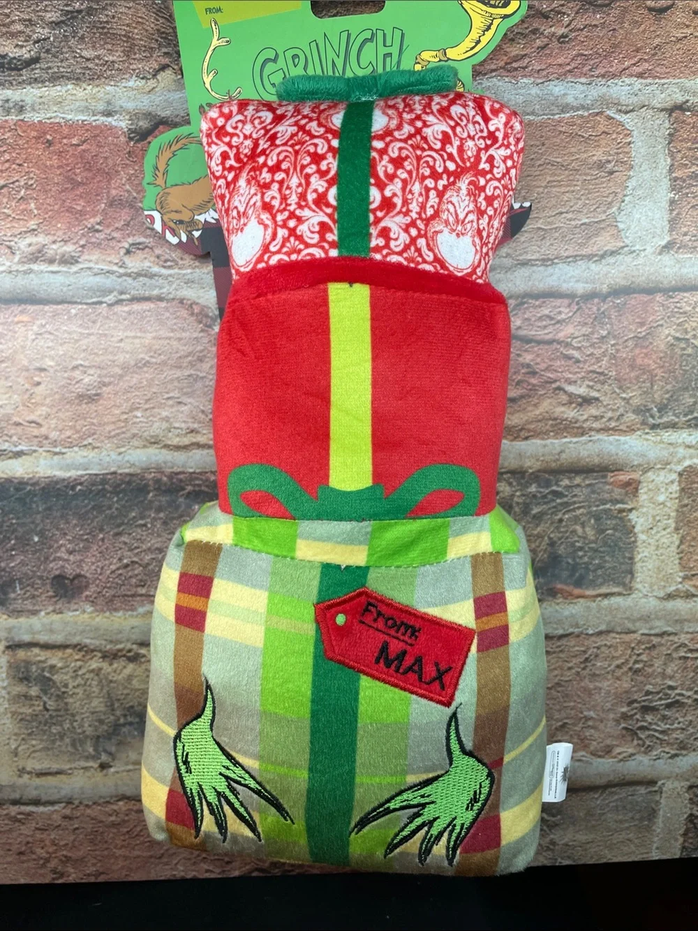 Grinch Holiday Plush Gift Toy - Red & Green